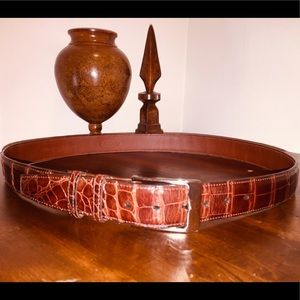 Torino Elite Men’s American Alligator Belt Sz 42